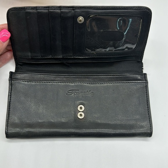 Fossil Black Leather Vintage Standard Size Wallet - Picture 2 of 10